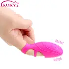 IKOKY вибратор для пальцев эротические продукты секс-игрушки для женщин силиконовые. Стимулятор клитора для Танцующий палец в форме туфли точки G