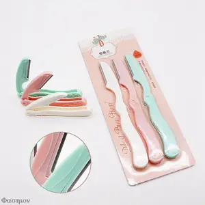 Women Face Care Hair Removal Tool Makeup Shaver Knife Eyebrow Trimmer Safe Shaving Rezors (3pcs/lot) in Pakistan