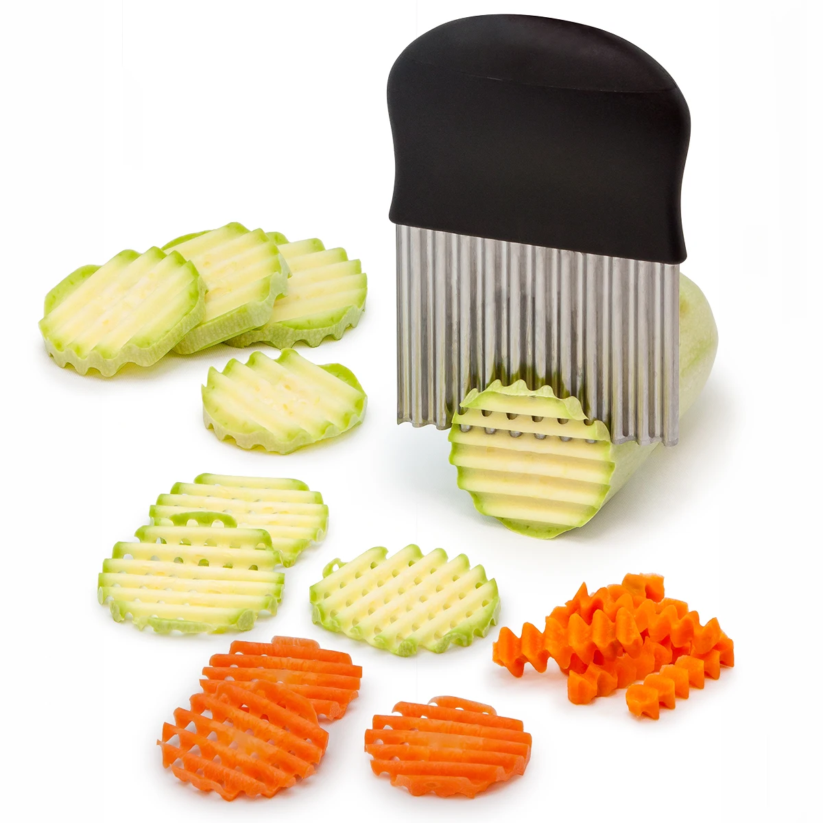 

Knife for wavy slicing vegetables colorful!