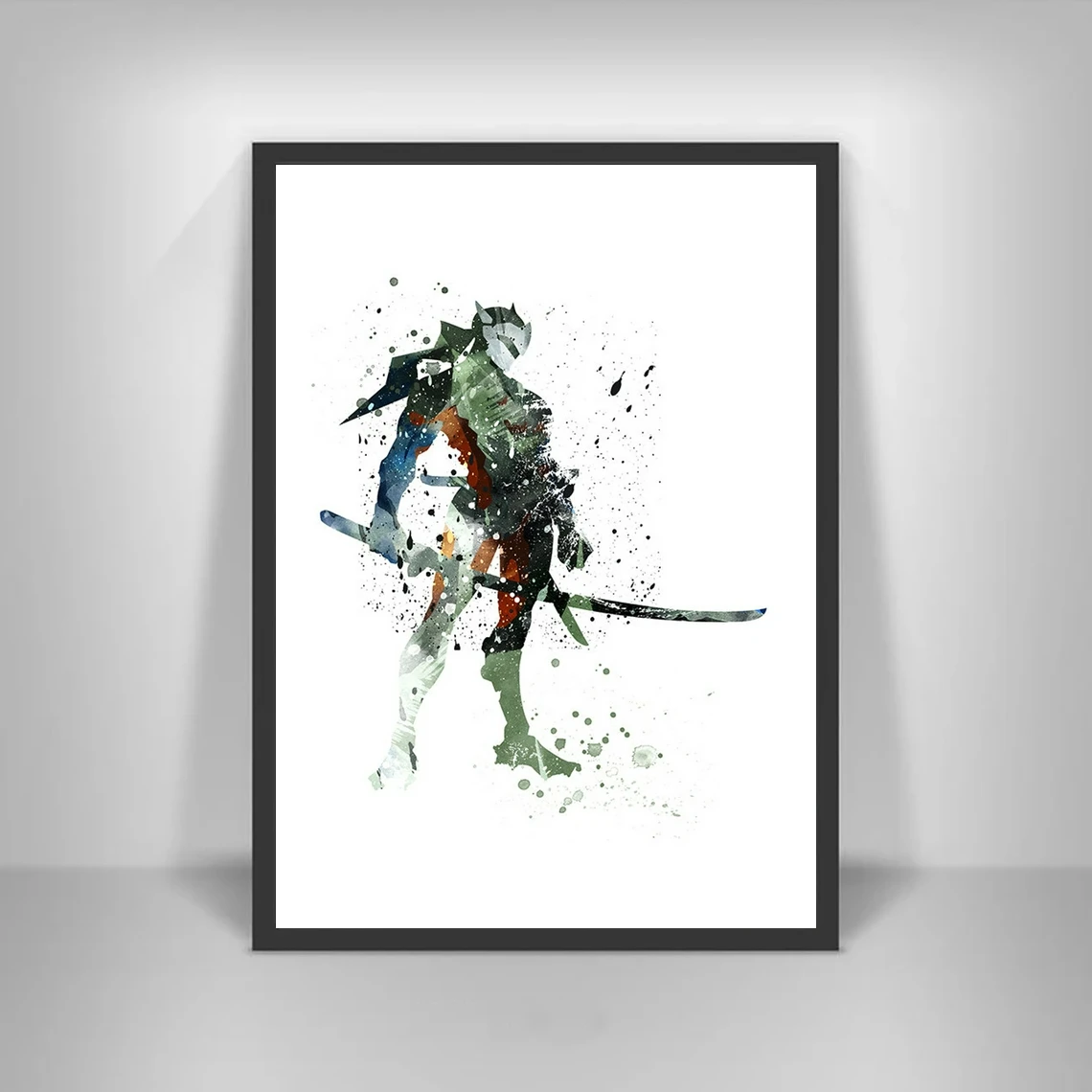 Overwatch игровой плакат Genji альтернативные минималистичные художественные принты