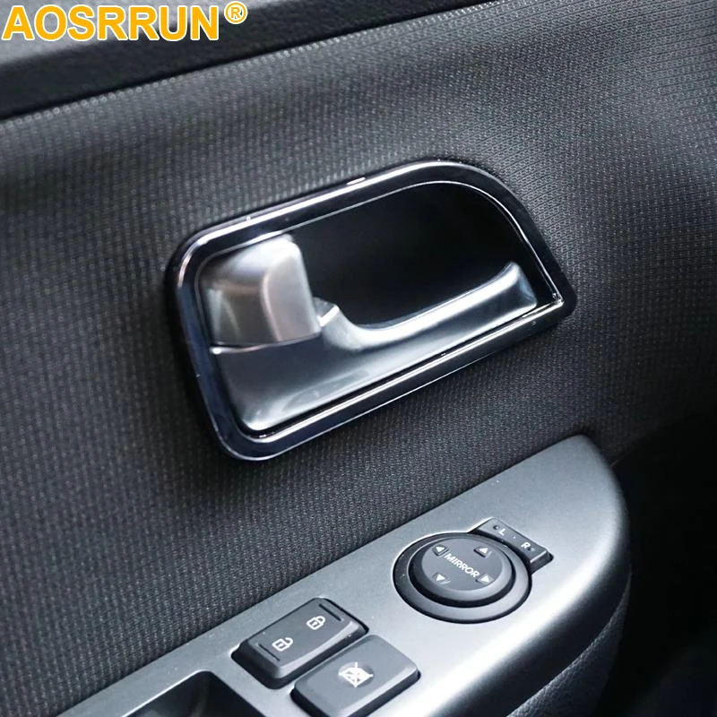 Для Kia RIO 2011 2012 2013 автомобильные аксессуары хромированная накладка на дверную ручку Декоративные наклейки для интерьера