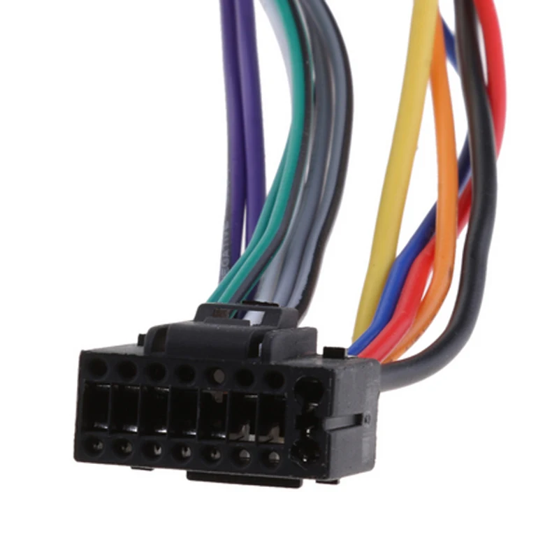 Wire Harness Adaptor for Kenwood / JVC Car Stereo Radio ISO Standard Connector Adapter 16 Pin Plug Cable | Компьютеры и офис