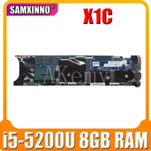 Akemy X1C Motherboard For Lenovo ThinkPad X1 X1C carbon Laotop Mainboard with i5-5200U CPU 8GB RAM