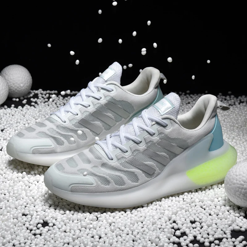 

Non-Slip Unisex Light Breathable Running Shoes Wear-resistant Lace-Up Sport Shoes Mans Fashion Sneakers 39-46