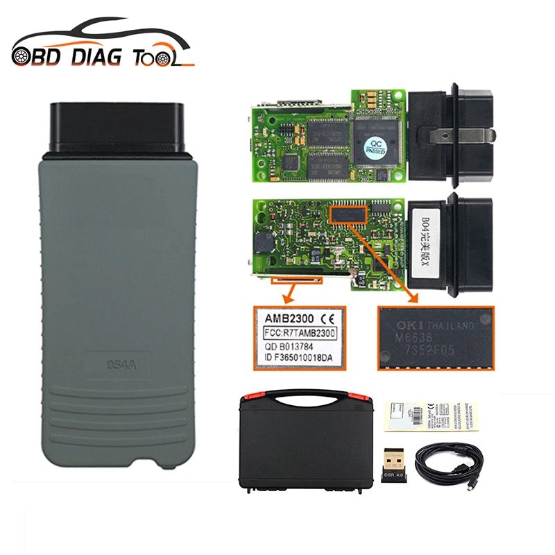 Автомобильный сканер VAS5054 Bluetooth-чип AMB2300 идеально подходит для VAS5054A оригинальный