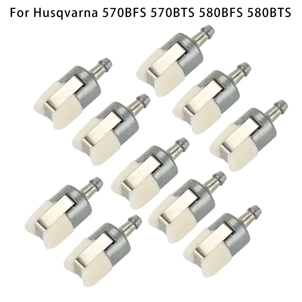 

10pcs Fine-tuning The Leaf Blower Fuel Filters For Husqvarna 570BFS 570BTS 580BFS 580BTS Trimmer Leaf Blower Cut-Off Saws