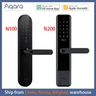 Оригинальный умный дверной замок Aqara N100 и N200, сканер отпечатка пальца, Bluetooth, пароль, NFC, разблокировка, работает с Apple HomeKit Mi Home, умный дом