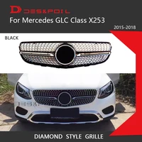 glc class x253 diamond grille racing pre facelift front grill coupe suv for mercedes glc43 glc260 glc200 glc300 2016 2018