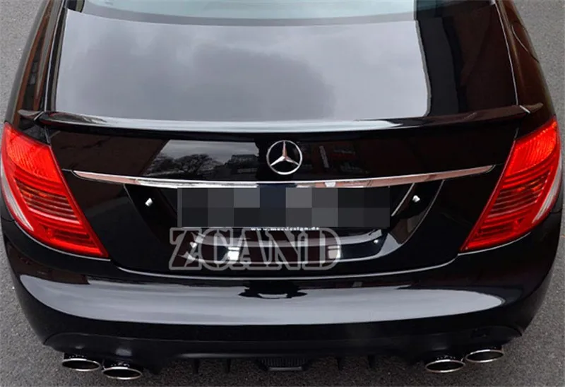 Реальные углеродного волокна 3 шт заднее крыло багажник спойлер для MERCEDES BENZ W216 CL