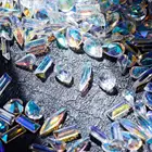 Искусственные стразы смешанного дизайна 6 видов ногтей Аврора драгоценный камень с плоской задней стороной стеклянные стразы для творчества и дизайна ногтей