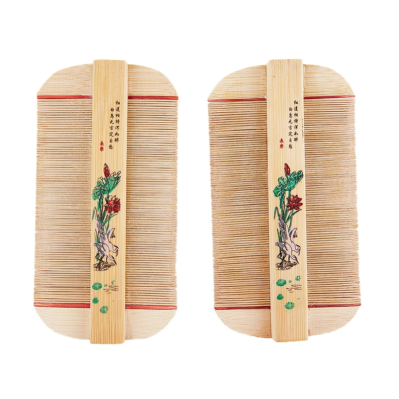 

Китайская традиционная бамбуковая Расческа для вшей, плотная расческа ручной работы, расческа для удаления зуда, расческа для блох