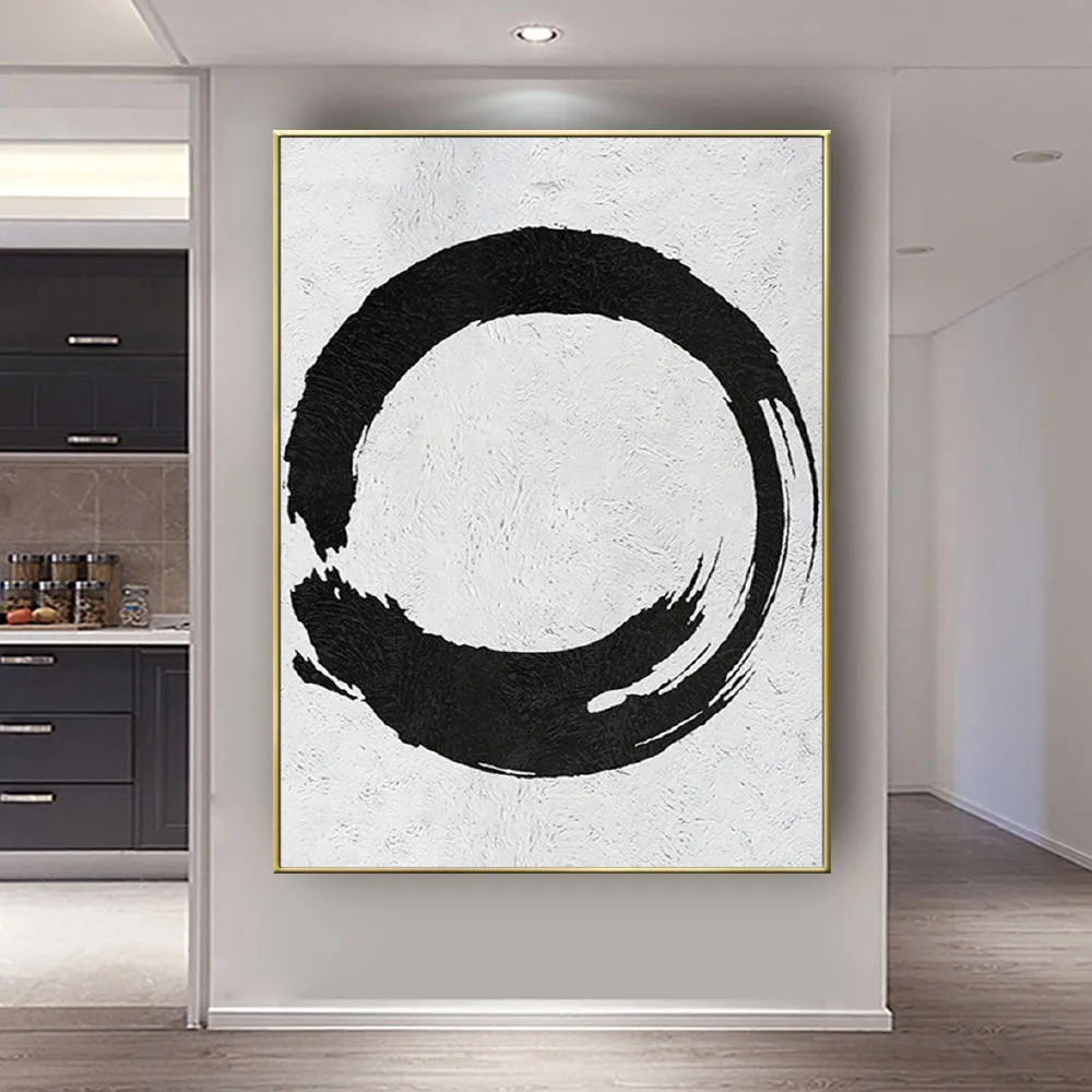 

Nordic Minimalist Home Decor Wall Art Picture 100% Hand-Painted Oil Painting Abstract Line Poster Canvas Paintings Artwork