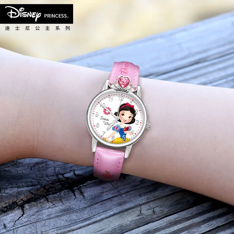 Бренд disney детские наручные часы для девочек принцесса модные студенческие