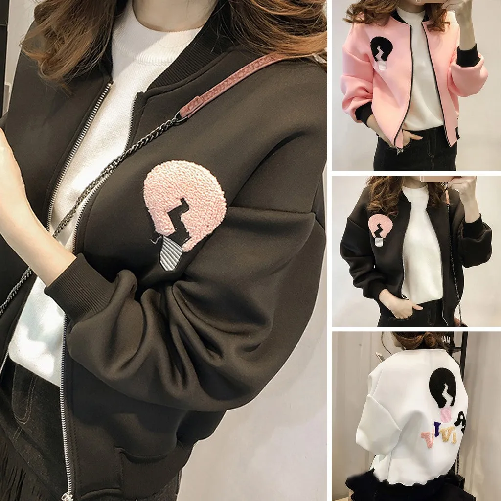 Женское повседневное Свободное пальто с буквенным принтом и карманами блузка