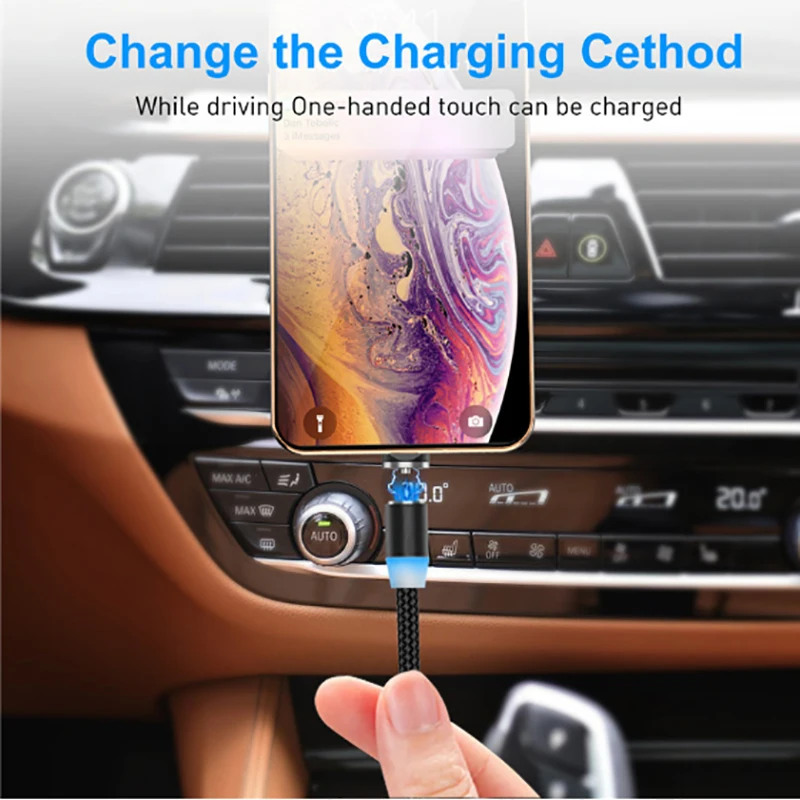 Магнитный кабель Micro USB для iPhone Samsung Android мобильный телефон быстрая зарядка 1 м 2 |