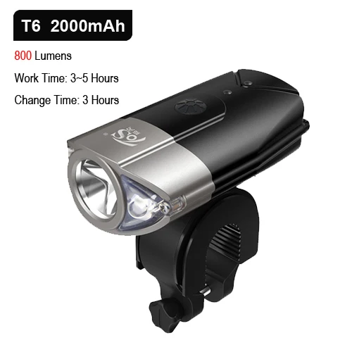 T6 2000 Silver NEWBOLER свет для велосипедного шлема L2 велосипедный головной светильник светодиодный вспышка светильник USB перезаряжаемая лампа MTB велосипедный фонарь для велосипеда аксессуары - Цвет: T6 2000 Silver