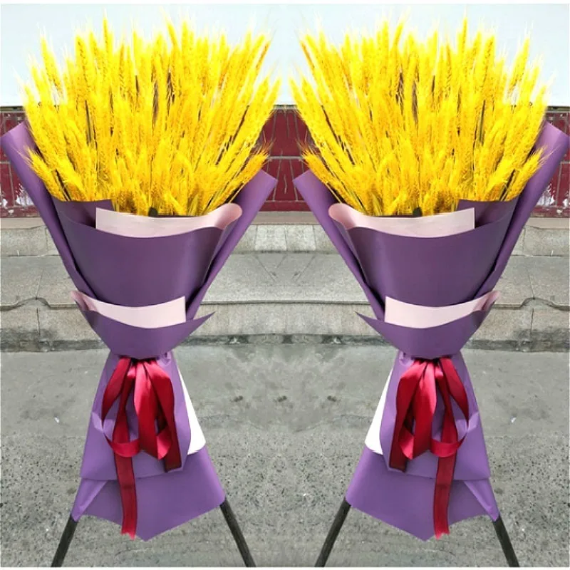 Dried Wheat Ear Bunches Flower Bouquets Natural Raw Color DIY Wedding Party Home Decoration | Дом и сад