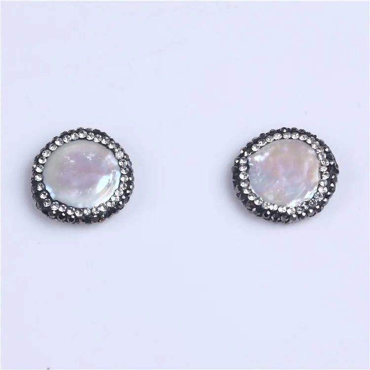 Горячая Распродажа монета Пресноводный Жемчуг свободный большой выложенный