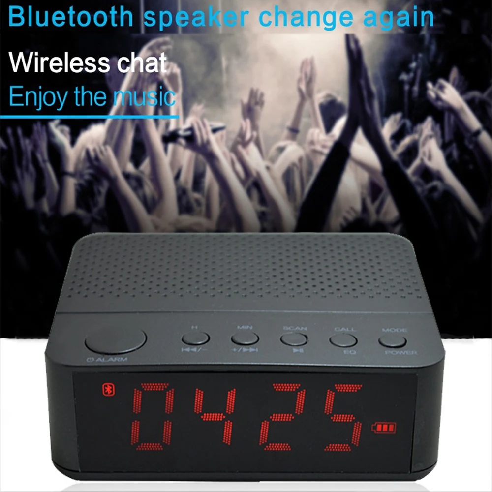 Ligofwis Портативный Bluetooth Динамик Беспроводной стерео музыкальный ящик время