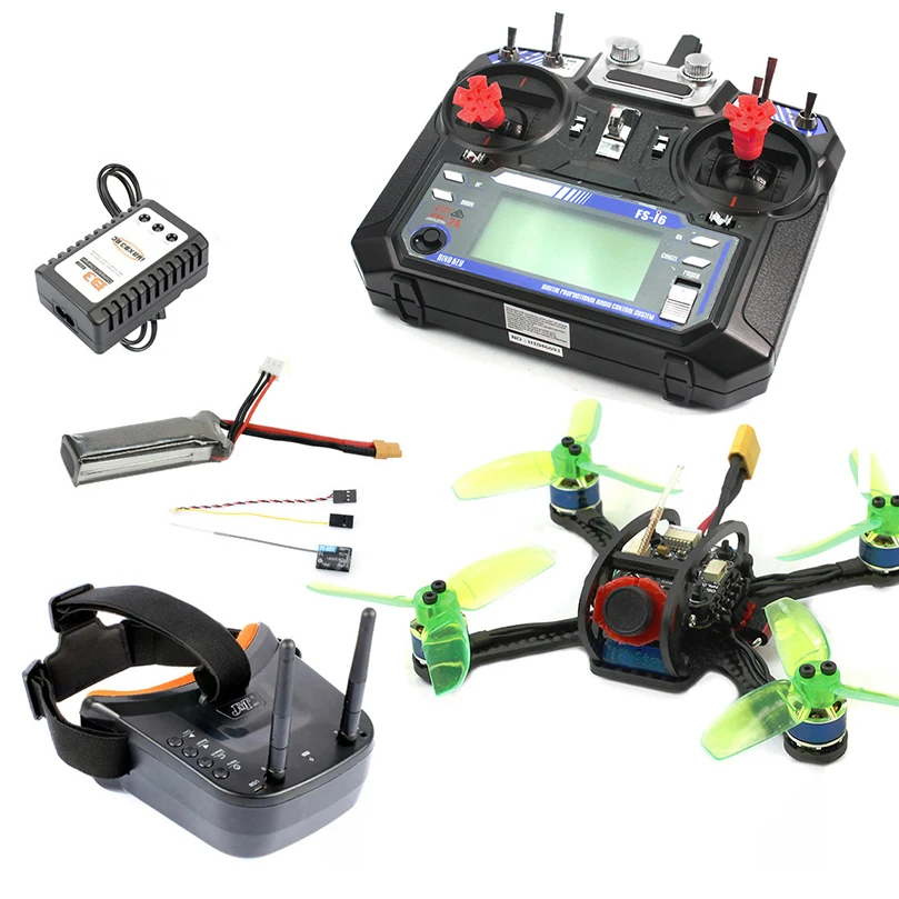 Гоночный Квадрокоптер F3 OSD 2S RC FPV 120 мм с камерой 700TVL VTX Goggle 10A ESC 7800KV бесщеточный