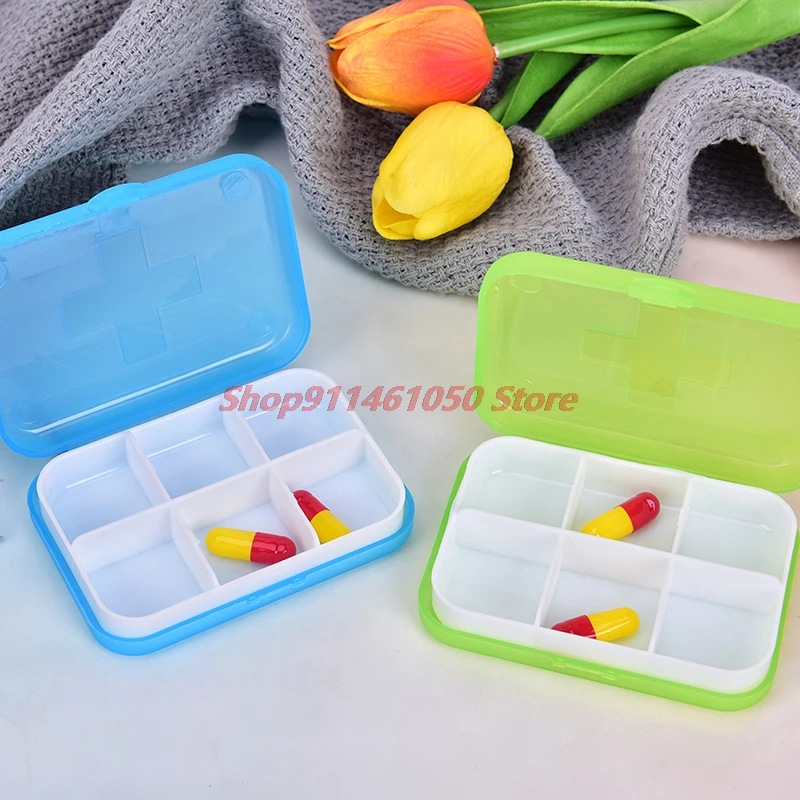 

New 1Pcs 7 Days Foldable Mini Pill Box Drug Tablet Storage Dispenser Travel Case Holder Container 4/6Slots Medical Pill Box