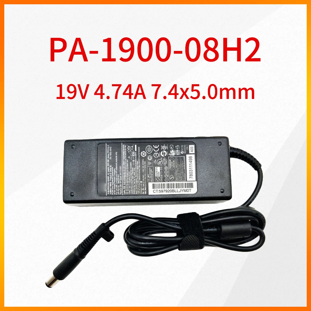 

Натуральная PA-1900-08H2 19V 4.74A 90W 7.4x5.0mm Мощность адаптер подходит для струйного принтера Hp 4411S CQ45 CQ42 Тетрадь