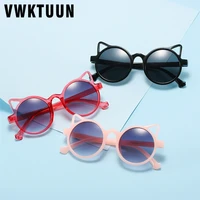 vwktuun sunglasses boys girls jelly color glasses uv400 outdoor sport shades vintage round sun glasses cute party eyewear