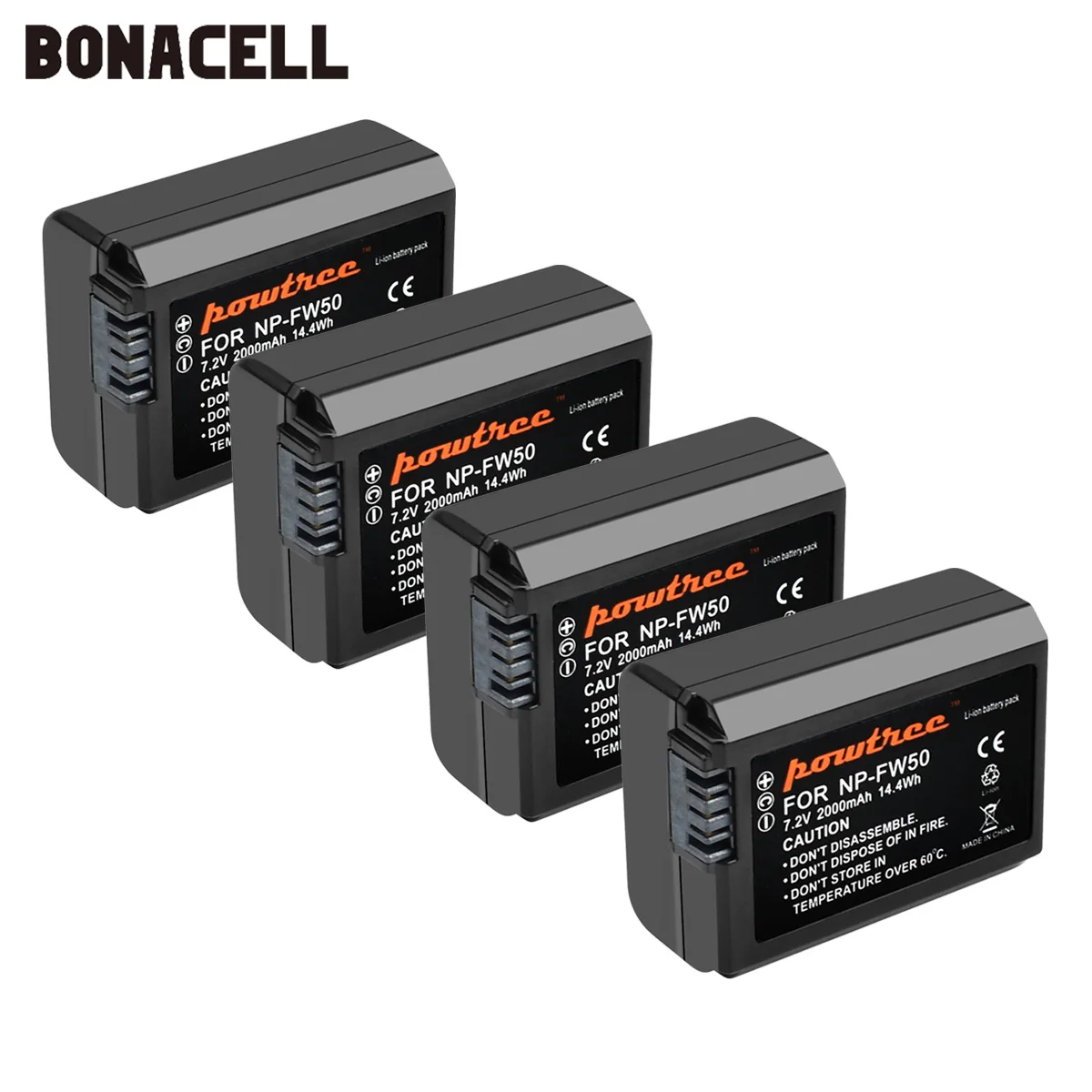 Bonacell 2000 мА/ч, NP-FW50 NP FW50 Батарея AKKU для sony NEX-7 NEX-5N NEX-5R NEX-F3 NEX-3D Alpha a5000 a6000 DSC-RX10 Alpha 7 a7II