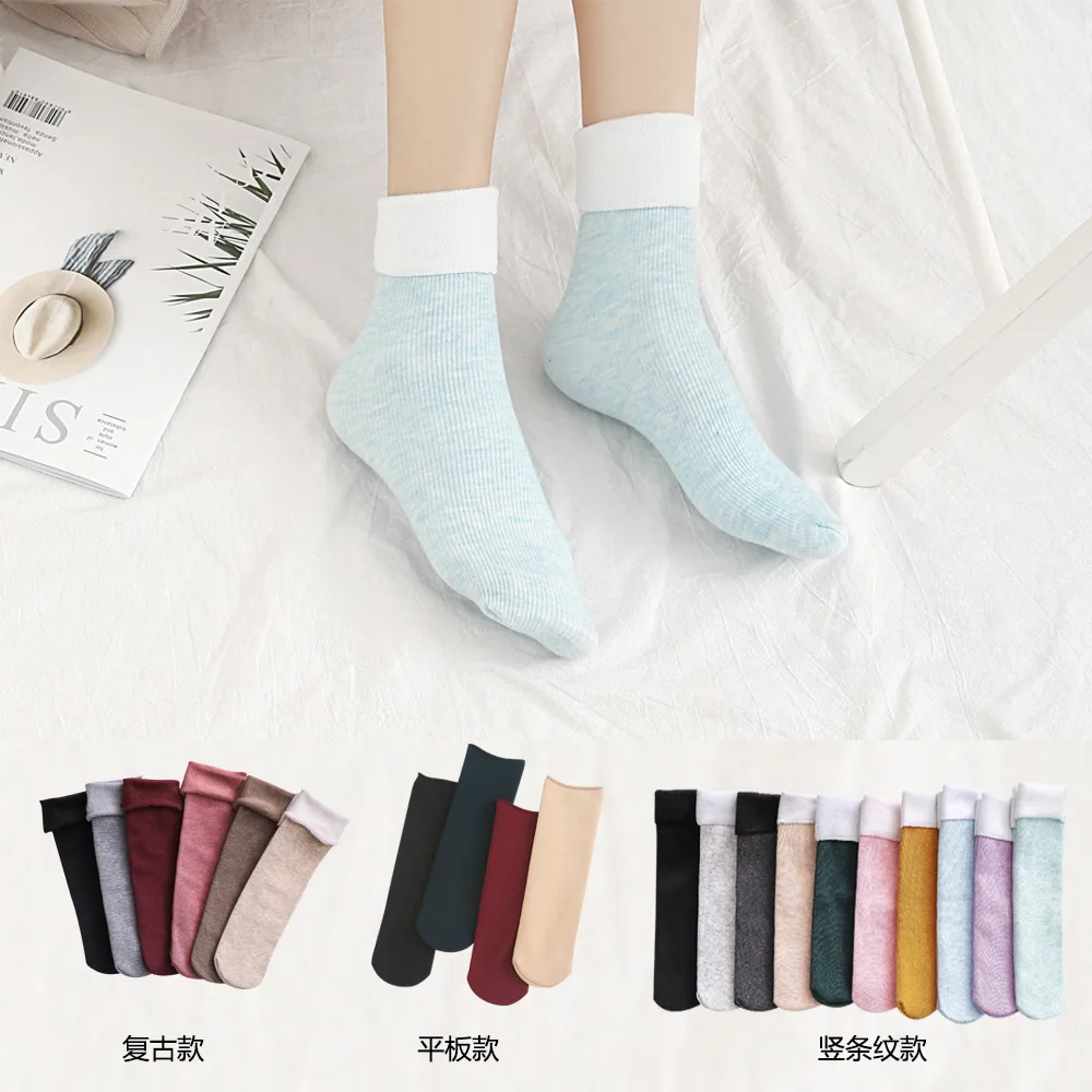 

20 пар/компл. зимние кашемировые зимние носки мягкие женские носки, женские нейлоновые носки теплые осень-зима чулки завод