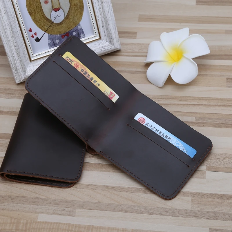 

Men's Leather Slim Credit Card Holder Clutch Bifold Coin Purse Wallet Pockets M6CC