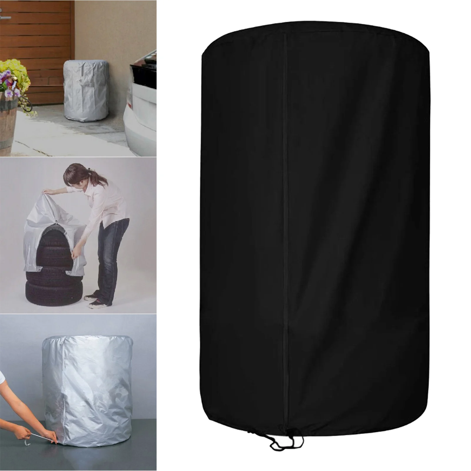 Всесезонная Крышка для шин 4 складных покрышки защита от УФ-лучей пыли шнурок