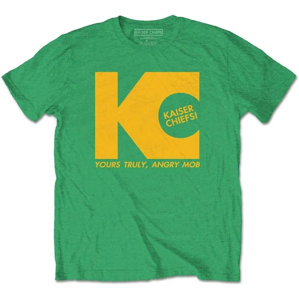 

Green The Kaiser Chiefs Yours Truly Official Tee T-Shirt Mens