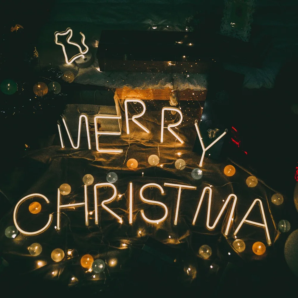 DIY буквы символ знак сердце освещение пластик Винтаж светодиодный свет на День