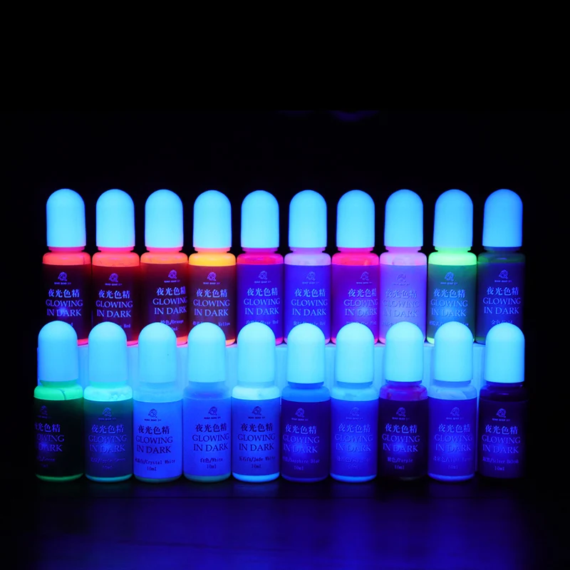 10-color Luminous Color Set DIY Silicone Mold Coloring Pigment Tool CX17