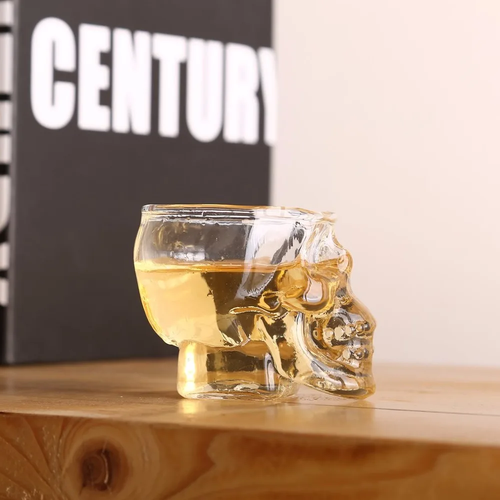 Стеклянная кружка с черепом для вина стеклянная пива Хрустальная виски водки чая