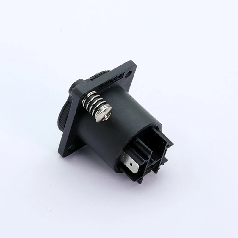 Коннектор XLR power Jack 3 шт. черный пластик 3-контактный штекер/гнездо Панель С