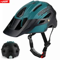 batfox cycling helmet 2022 mountain bike helmet men women integrally molded bicycle helmet with light fox capacete ciclismo mtb