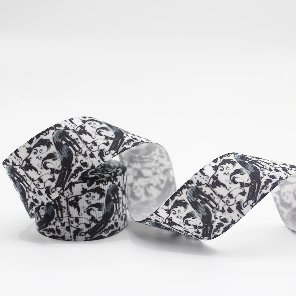 

Мультяшная корсажная лента Greyhound с принтом, Материалы для творчества, аксессуары для волос, лента для свадебного подарка 16-75 мм