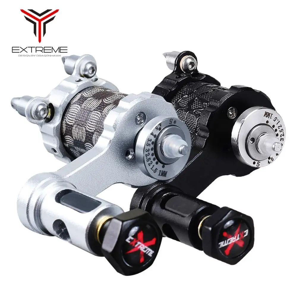 Профессиональный вращающийся тату пулемет с регулируемым ходом мощный мотор