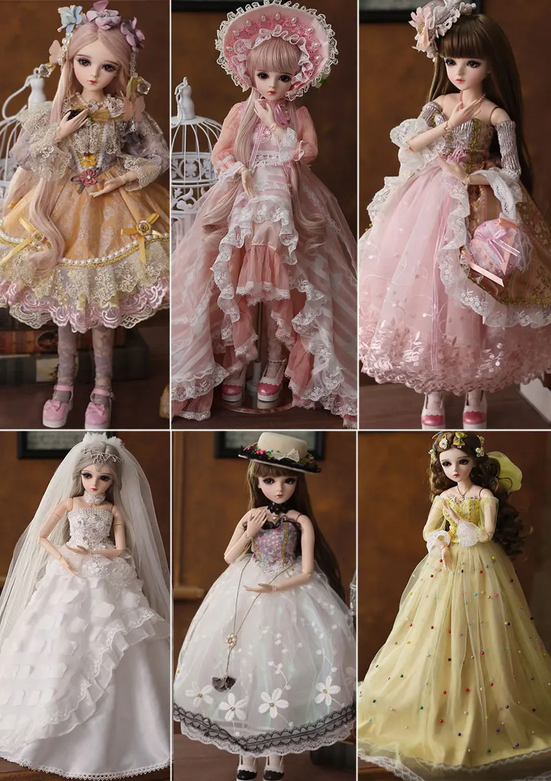 BJD кукла 1/3 BJD силиконовые детские куклы 60 см шарнирная кукла принцесса кукла реалистичный шар мягкие игрушки для девочек подарок с наряд