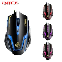 ergonomic wired gaming mouse led 3200 dpi usb computer mouse gamer rgb mice x6 silent mause with backlight cable for pc laptop