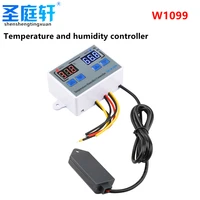 w1099 digital temperature humidity controller egg incubator thermostat humidity controller regulator heat cool control 220v12v24