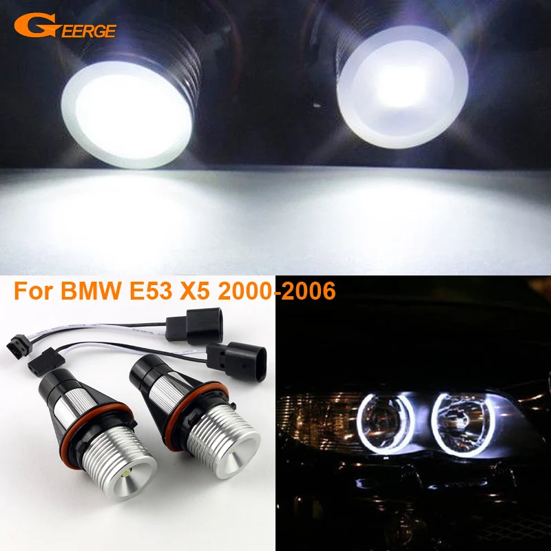 Для BMW E53 X5 2000-2006 ОТЛИЧНОЕ КАЧЕСТВО СВЕТОДИОДНЫЙ светильник Angel Eyes Halo лампа без