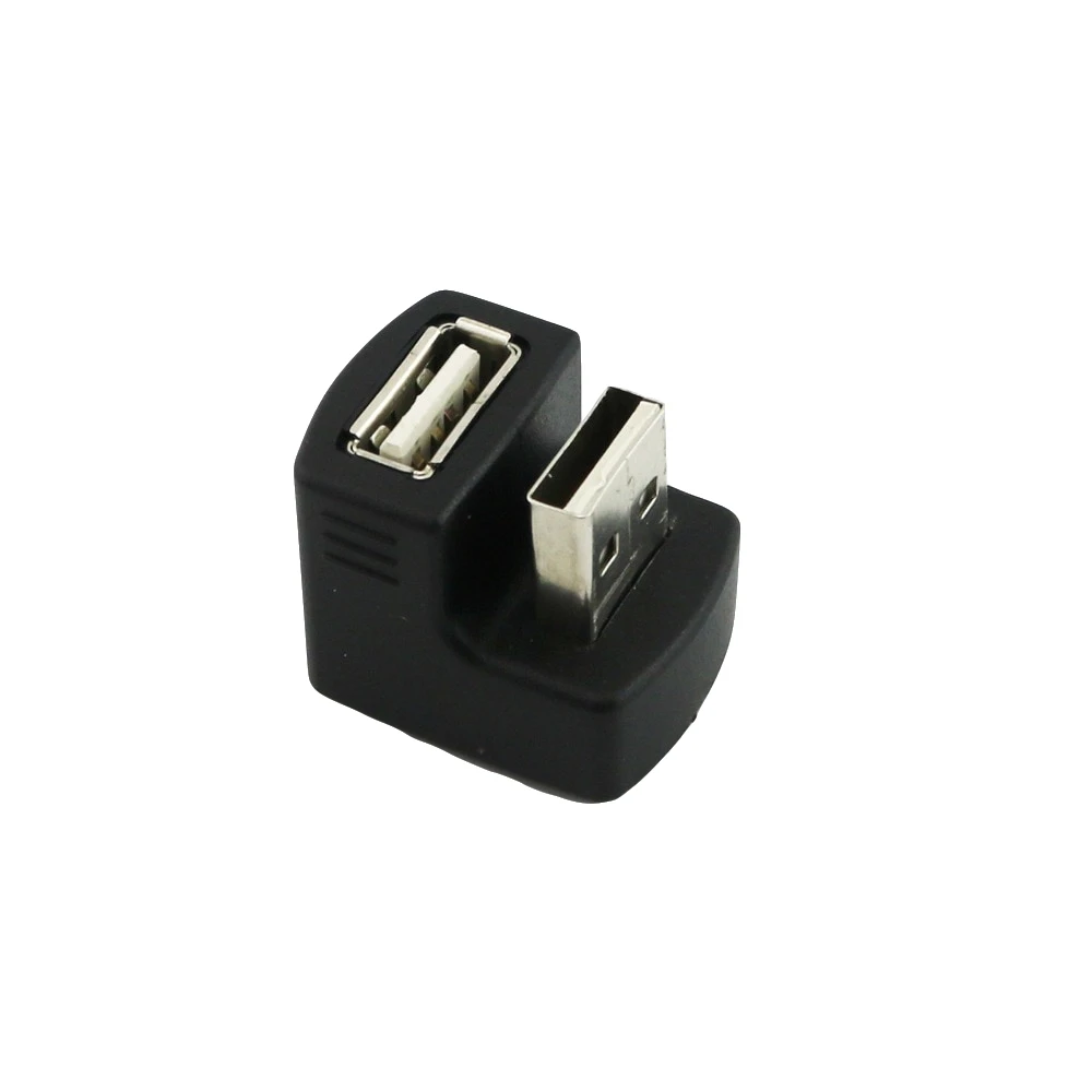 1x USB 2 0 A папа-USB мама угловой конвертер на 180 градусов адаптер Черный |