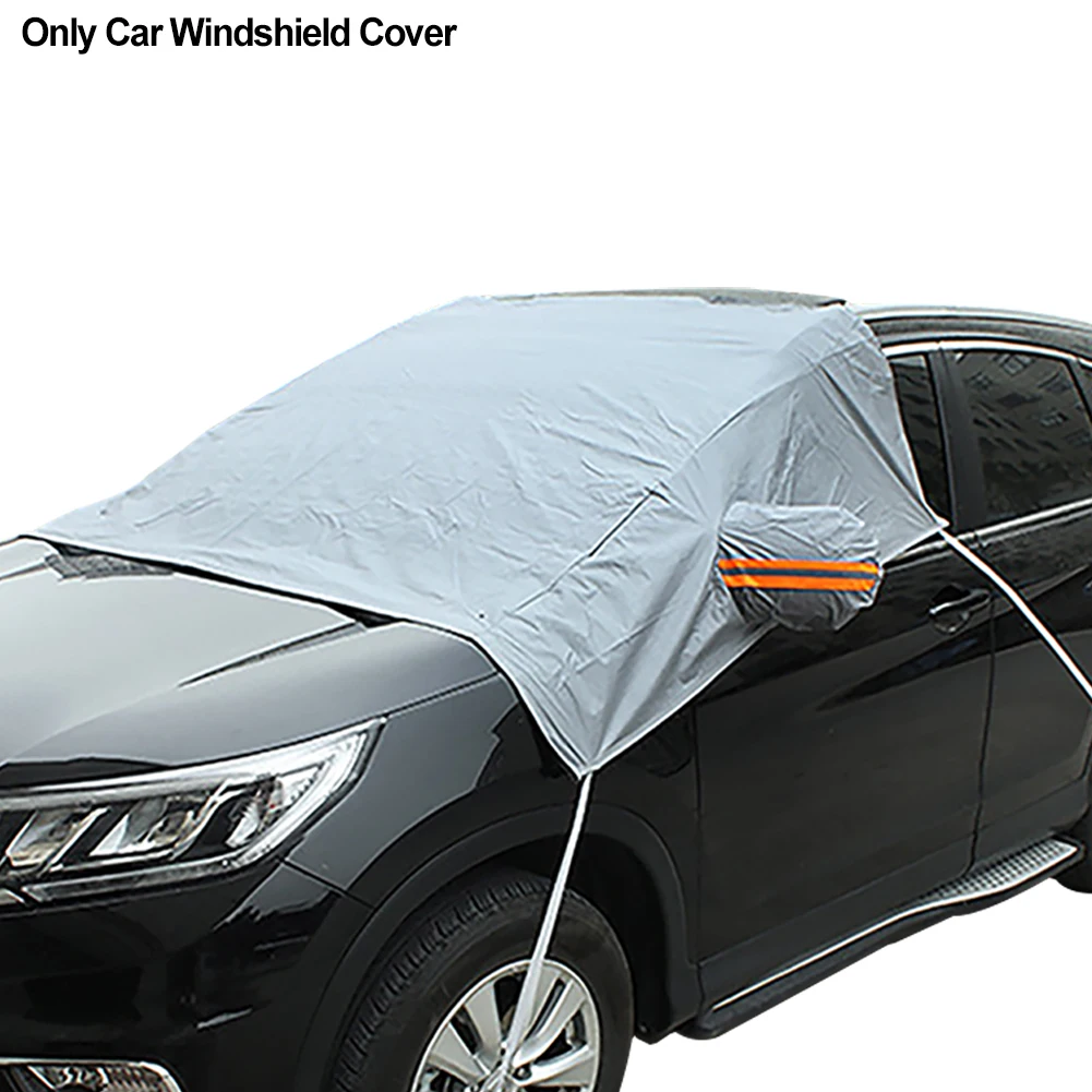 

Multifunction For Snow Rear View Mirror Car Windshield Cover Home Universal Folding Breathable Outdoor Easy Install Frost Ice