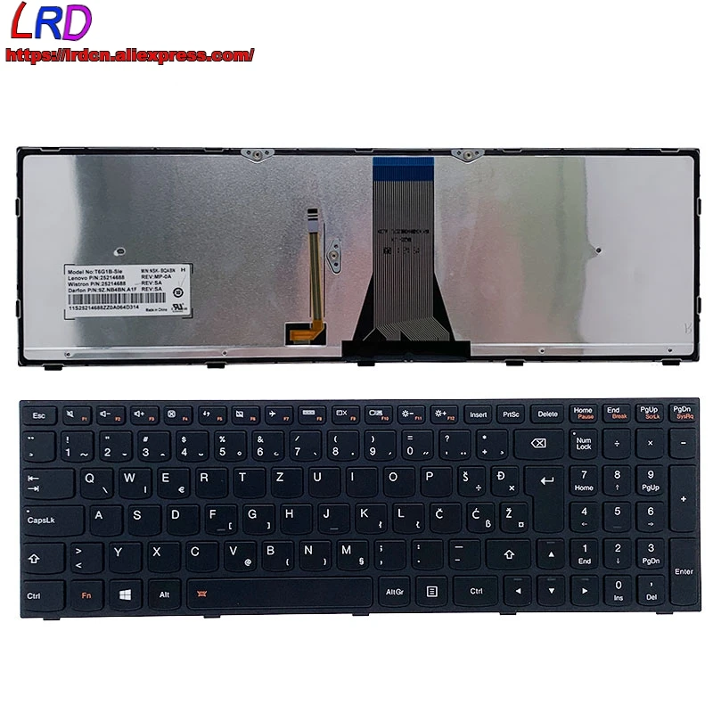 

SI Slovenian Backlit Keyboard for Lenovo E50 E51 B70 B71 Z50 Z51 B50 G51 G50 -70 -45 -80 -30 -75 300 -15ISK -17ISK 500 -15ACZ