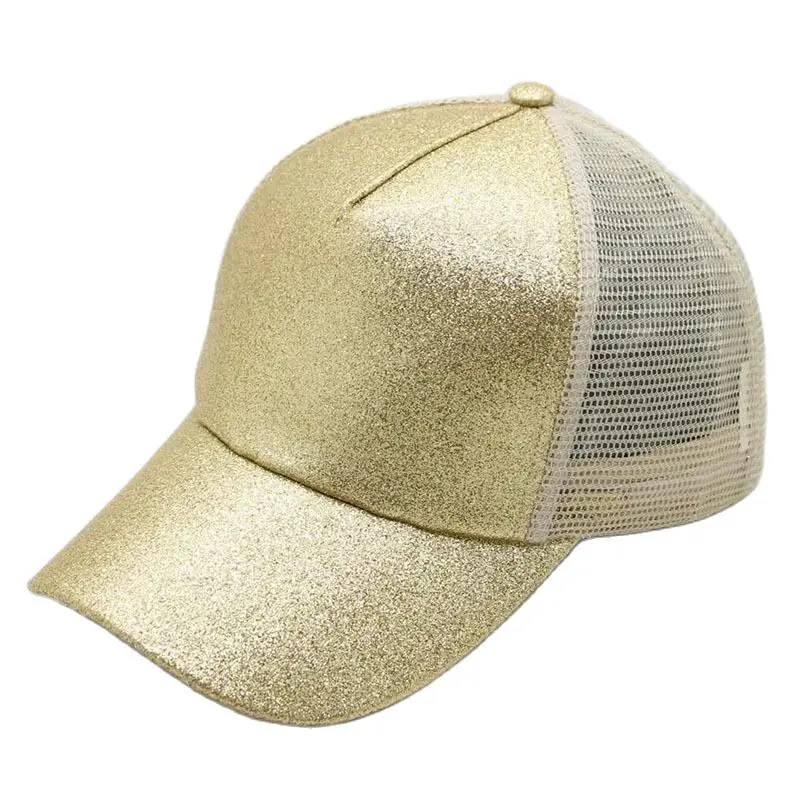 2019 блестящая Бейсбол Кепки Для женщин бейсбольные кепки с сеткой головные уборы