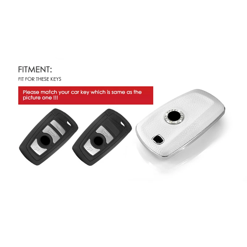 Автомобильный смарт-ключ 1 шт. кожаный чехол брелок для ключей подходит BMW 2 3 4 5 7