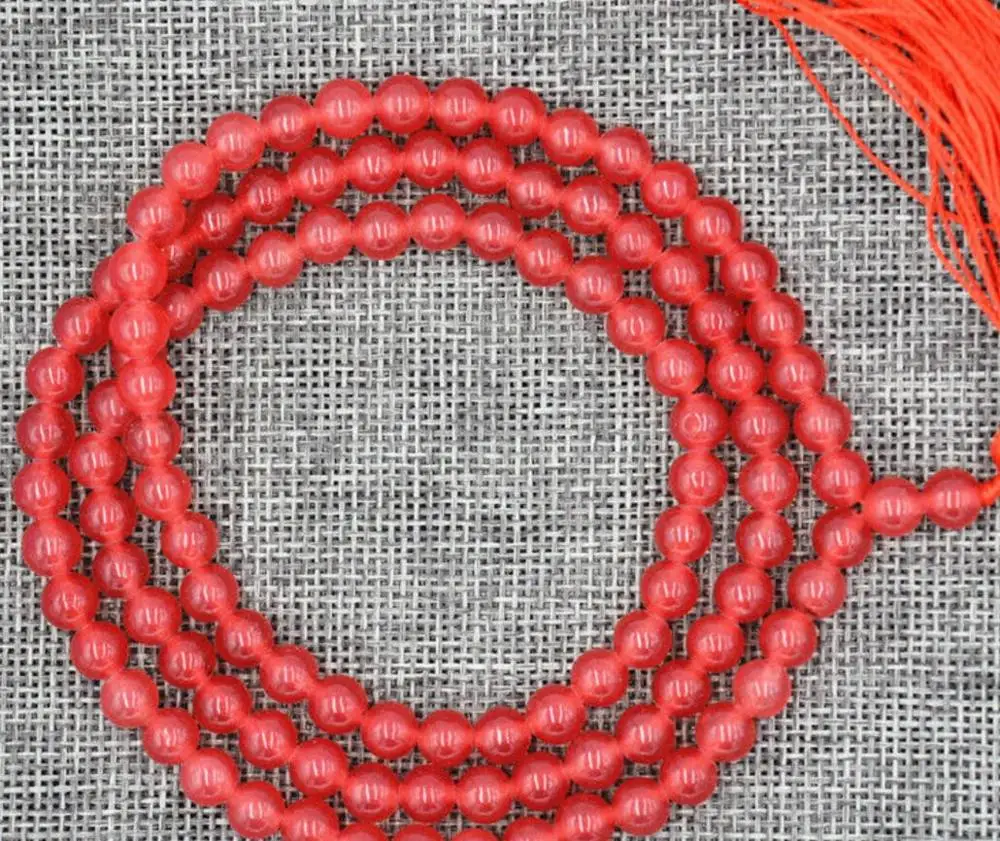 Бесплатная доставка натуральный 8 мм камень буддийский светильник рубиновый 108