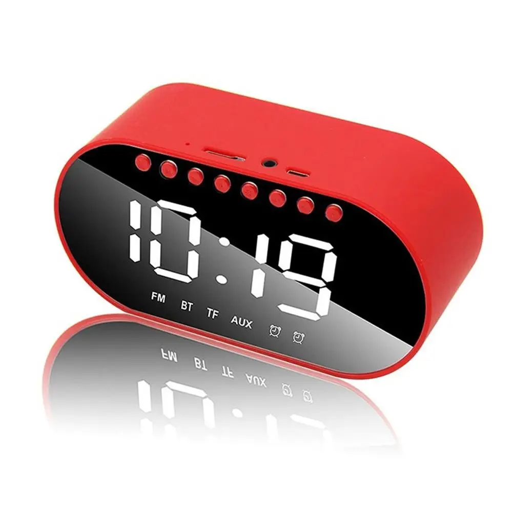 Портативный Bluetooth динамик поддержка температуры ЖК-дисплей FM радио Будильник беспроводной стерео сабвуфер музыкальный плеер блютуз колонки